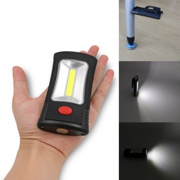  Продажи 2-Mode COB СВЕТОДИОДНЫЙ Фонарик Магнитный Рабочего Складной Крюк Свет Лампы Факел Linternas Lanterna Лампы ИСПОЛЬЗОВАТЬ 3x AAA Батареи