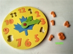 1 Шт. Дети DIY Ева Часы Обучения Образование Игрушки Весело Головоломки Игры для Детей 3-6 лет