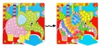 6 видов в 1 комплекте. Развивающая игрушка "сделай сам" для детей. 3D-мозаика с изображениями животных из пластиковых клеящихся элементов