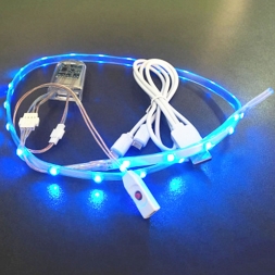 Водонепроницаемый LED String Свет USB Для Зарядки Аккумуляторных Батарейках 3 В SMD3528 RGB 60 СМ 24 СВЕТОДИОДНЫЕ Ленты Полоски для DIY Обувь подарок