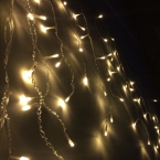 3.5 М 96 LED Сосулька Праздник Рождества Христова Света 9.4ft светодиодных снег занавес свет Рождество Свадьбы Украшение Партии