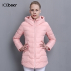 ICEbear  зима модный бренд одежды скидки в воспитать в себе мораль долго утка вниз пальто куртки женщины 66112-1