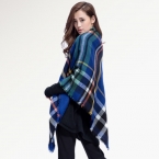[VIANOSI] высокое качество плед шарф женщины Сгущает Мягкая Зима шарф Мода Платки и Шарфы DS033