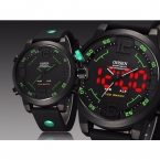 OHSEN спортивные мужские часы лучший бренд Роскошные Аналоговый светодиодный цифровой кварцевые Большой циферблат силиконовые мужские часы водонепроницаемые военные часы наручные