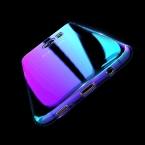 FLOVEME роскошный Плакировкой синий-луч света градиент цвета Чехол для айфона 7  7 плюс 6 6S плюс 4.7and5.5 Ультра прозрачная гель задняя крышка