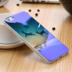 Современный синий луч света ясно мобильного телефона Чехол для iPhone 6 6S 6 Plus 6S Plus 5.5 смешной шаблон прозрачный Чехол для iPhone 6 6s